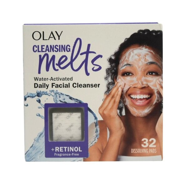 2 Olay Cleansing Melts Water Activated Daily Facial Cleanser With Retinol - Picture 3 of 5